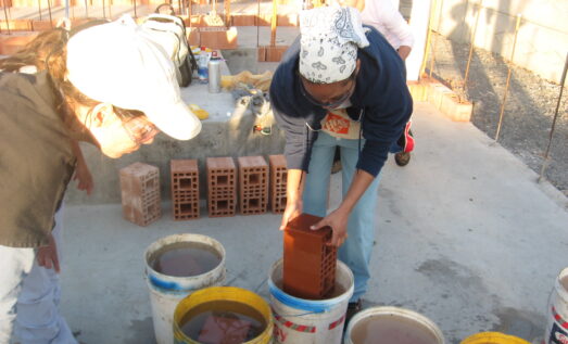 day 1 soaking bricks copy
